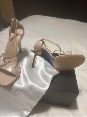 Blush Strappy High Heel Sandals from Italy 🇮🇹